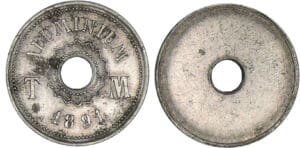 Essai monétaire en aluminium de 1891 Essai monétaire en aluminium de 1891