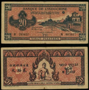Banque d'Indochine - 20 piastres
