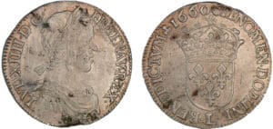 Louis XIV - ½ écu à la mèche longue - 1660 L (Bayonne)