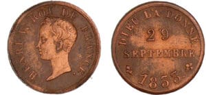 Henri V - Module de la 50 centimes 1833 Henri V - Module de la 50 centimes 1833