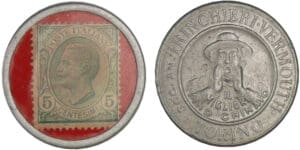 Italie - Timbre monnaie de 5 centesimi