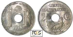 25 centimes 1913 - Grand module - Essai 25 centimes 1913 - Grand module - Essai