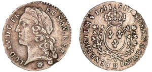 Louis XV - 1/20 écu au bandeau - 1741 D (Nantes) Louis XV - 1/20 écu au bandeau - 1741 D (Nantes)
