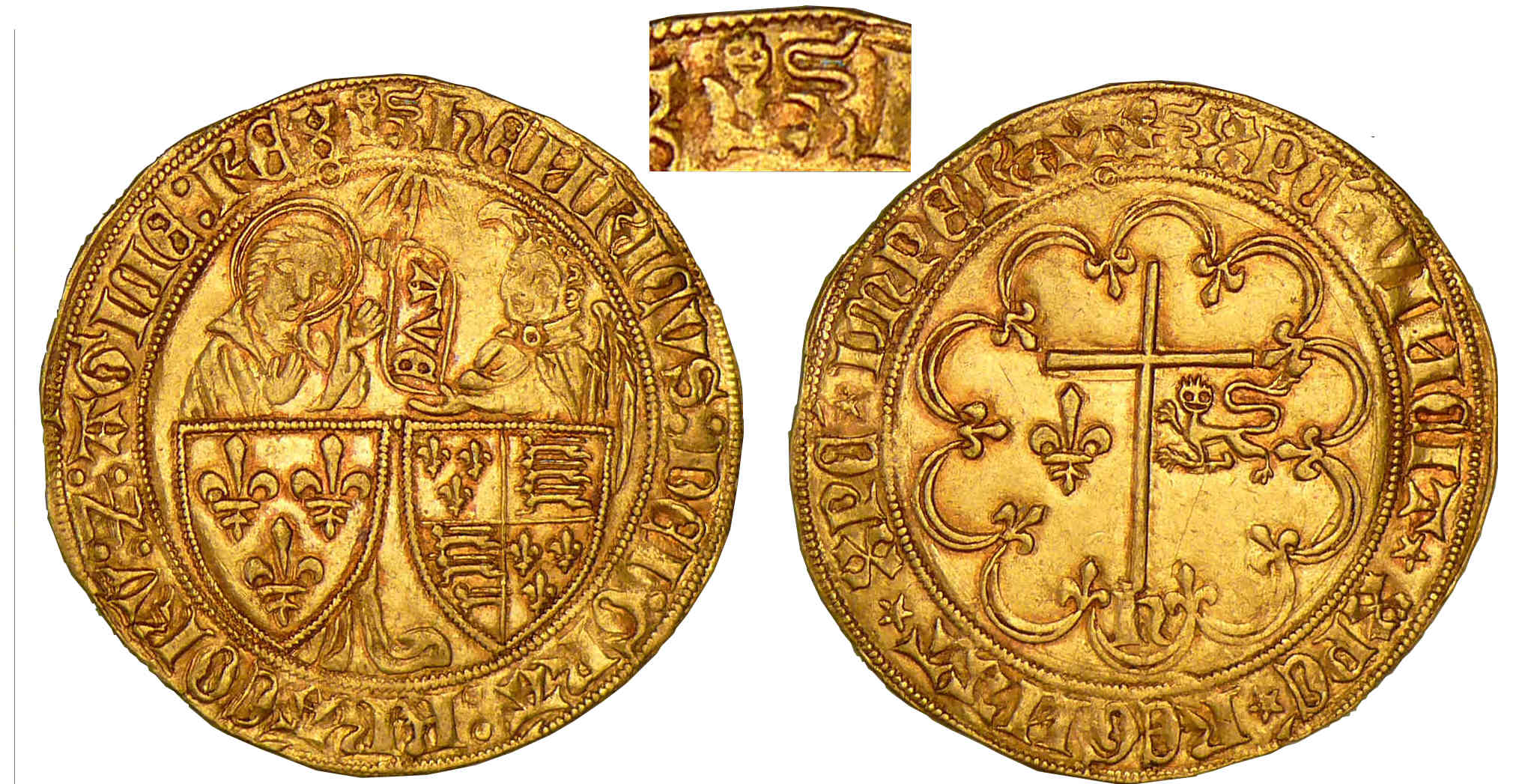 Henry VI de Lancastre - Salut d'or - Rouen Henry VI de Lancastre - Salut d'or - Rouen
