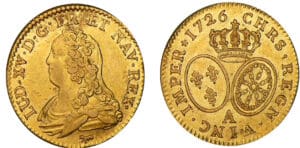 Louis XV - Louis d’or aux lunettes - 1726 A (Paris) 1er sem.