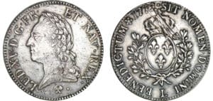 Louis XV - Ecu à la vieille tête - 1772 L (Bayonne) Louis XV - Ecu à la vieille tête - 1772 L (Bayonne)