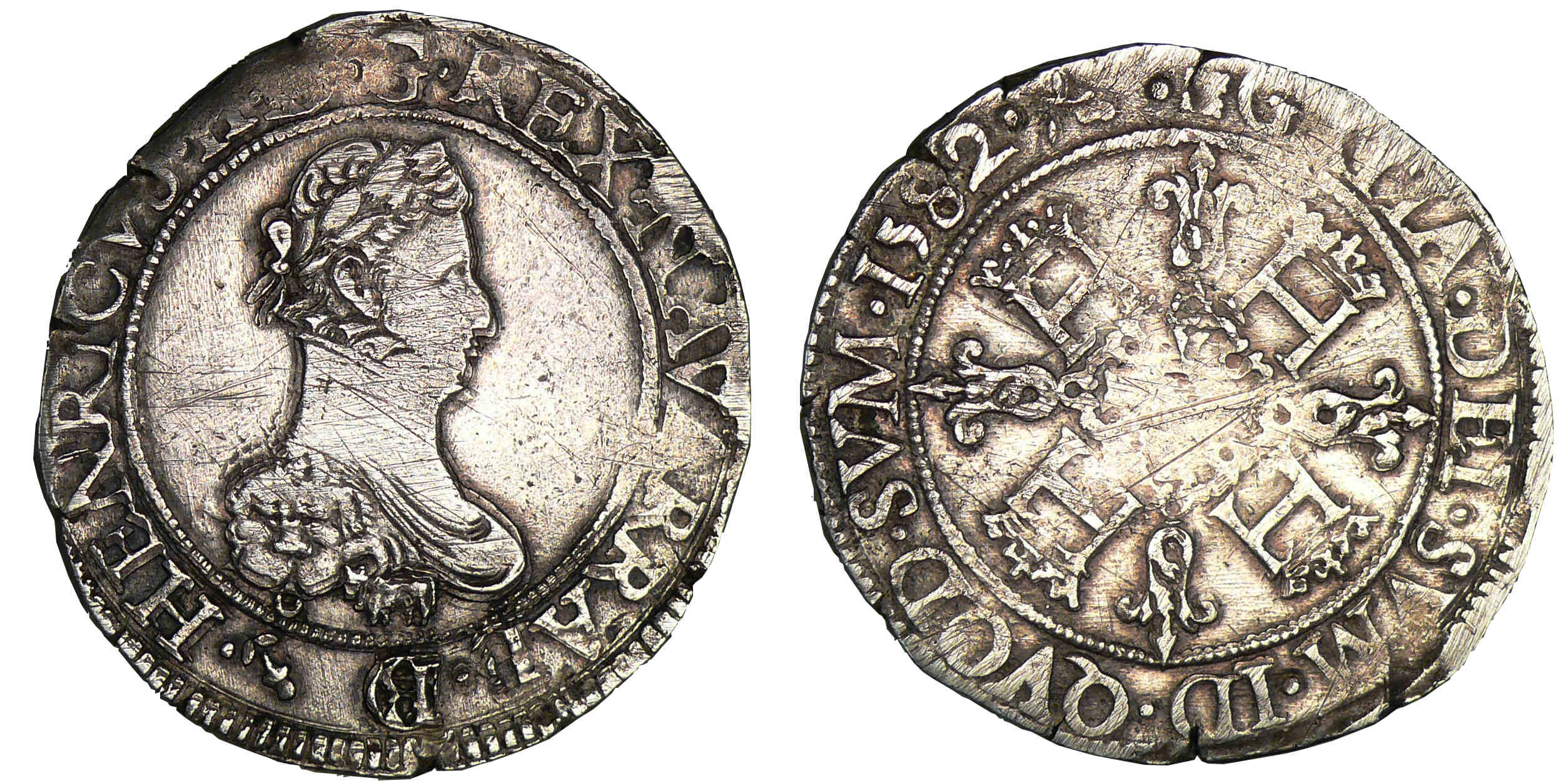 Navarre - Henri III de Navarre, II de Béarn - Franc 1582 (Morlàas) Navarre - Henri III de Navarre, II de Béarn - Franc 1582 (Morlàas)