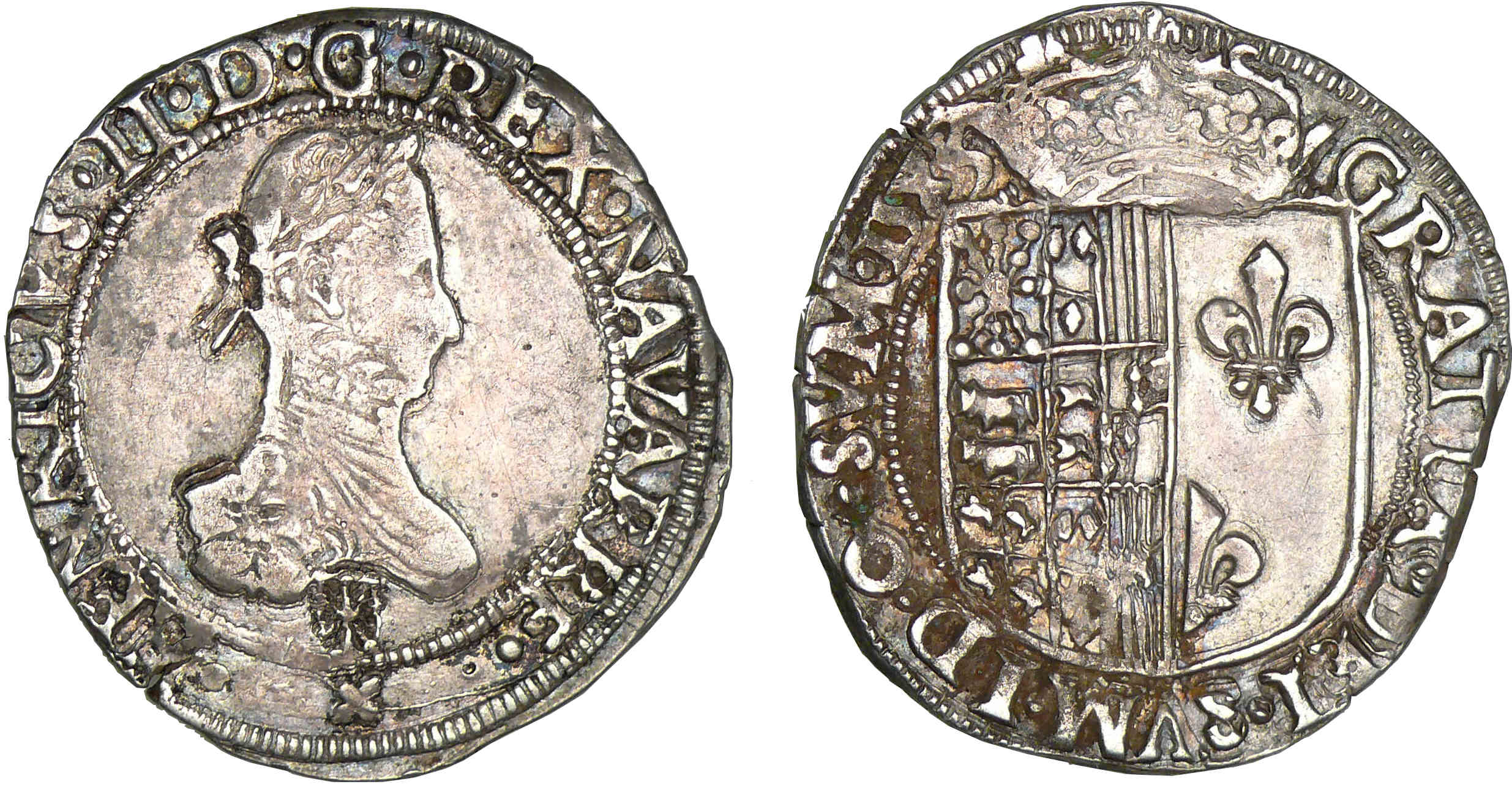 Navarre - Henri III de Navarre, II de Béarn - Franc 1583 (Saint-Palais) Navarre - Henri III de Navarre, II de Béarn - Franc 1583 (Saint-Palais)