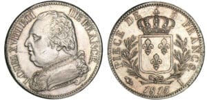 5 francs Louis XVIII au buste habillé 1815 I (Limoges)