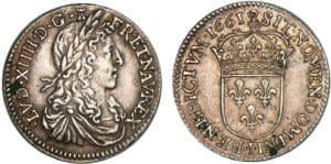 Louis XIV - 1/12 écu au buste juvénile - 1661 I (Limoges)