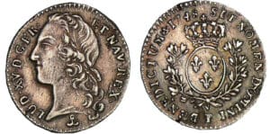Louis XV - 1/10 écu au bandeau - 1748 P (Dijon) Louis XV - 1/10 écu au bandeau - 1748 P (Dijon)