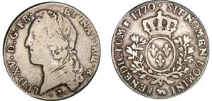Louis XV - 1/5 écu de Béarn au bandeau - 1770 (Pau) Louis XV - 1/5 écu de Béarn au bandeau - 1770 (Pau)