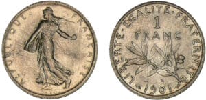 1 franc Semeuse 1901 1 franc Semeuse 1901