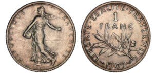 1 franc Semeuse 1909 1 franc Semeuse 1909