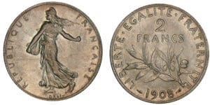 2 francs Semeuse 1908