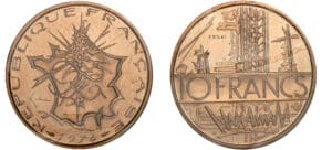 10 francs Mathieu 1974 - Essai 10 francs Mathieu 1974 - Essai