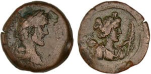 Antonine le Pieux - Grand bronze (Alexandrie)