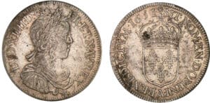 Louis XIV - ½ écu à la mèche longue - 1651 A (Paris)