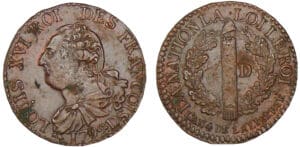 3 deniers type FRANCOIS 1792 D (Lyon) 3 deniers type FRANCOIS 1792 D (Lyon)