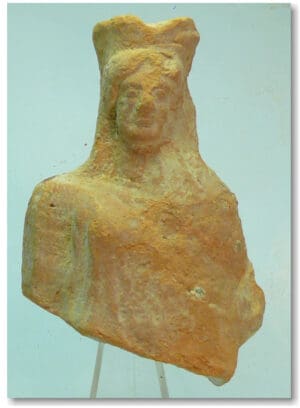 Grèce - Buste en terre cuite - Vème siècle av. J.-C.