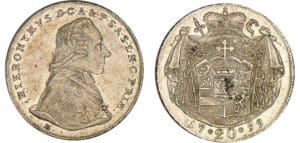Autriche - Salzbourg - Hiéronymus - 20 kreuzer 1799