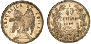 Chili - 40 centavos 1907