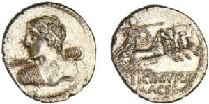 Licinia - Denier (84 av. J.-C.)