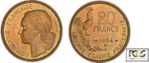 20 francs G. Guiraud 1954 B
