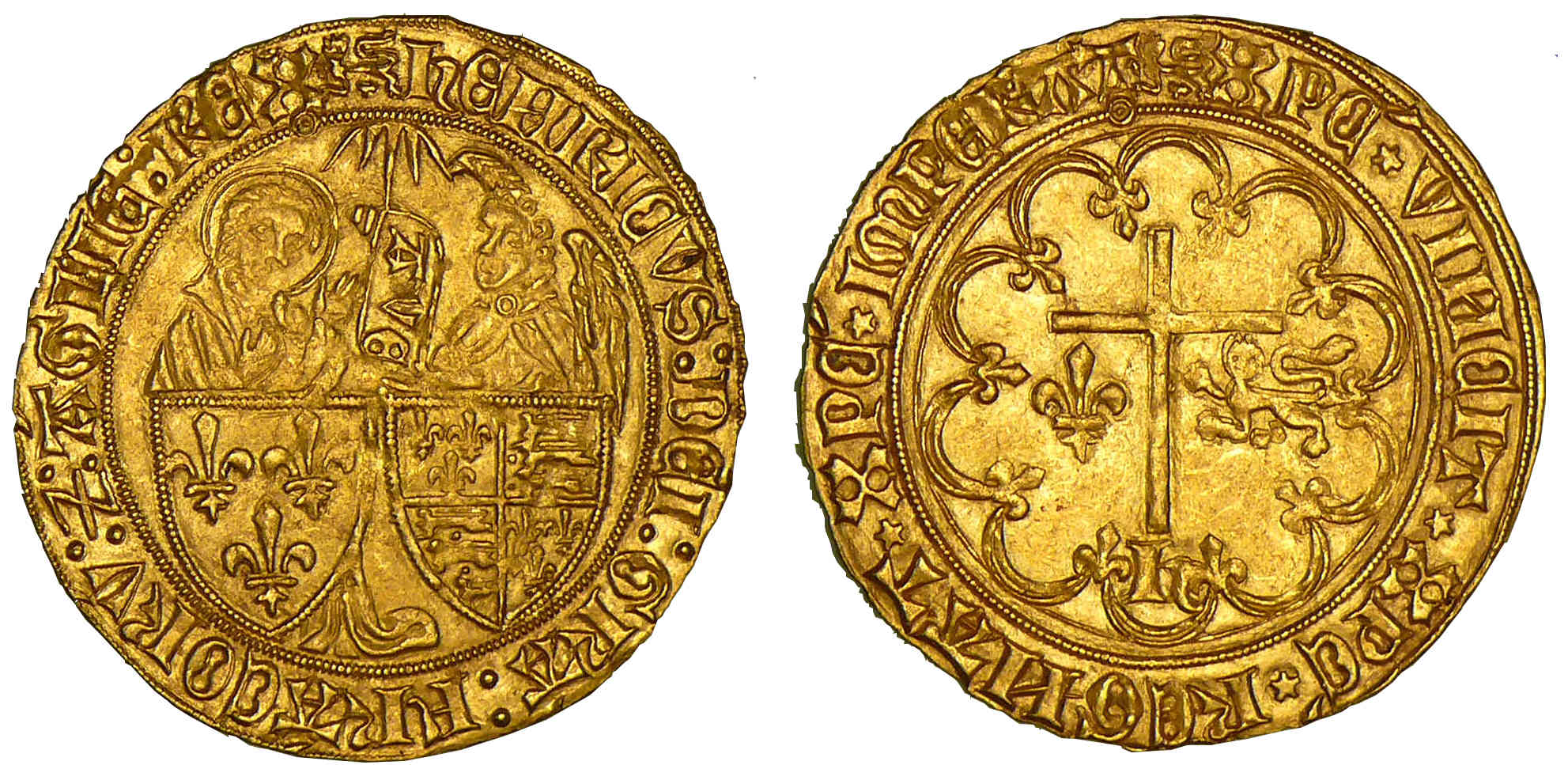 Henry VI de Lancastre - Salut d'or - Rouen Henry VI de Lancastre - Salut d'or - Rouen