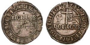 Henry VI de Lancastre - Blanc aux écus - Saint-Lô Henry VI de Lancastre - Blanc aux écus - Saint-Lô