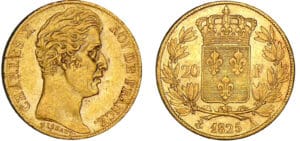 20 francs Charles X - 1825 A (Paris)