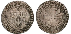 Louis XI - Blanc à la couronne - Lyon Louis XI - Blanc à la couronne - Lyon
