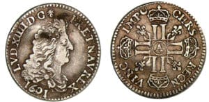 Louis XIV - 1/12 écu aux 8 L, 1er type - 1691 A (Paris)