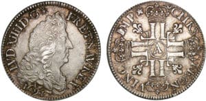 Louis XIV - ½ écu aux 8 L, 1er type - 1691 A (Paris)