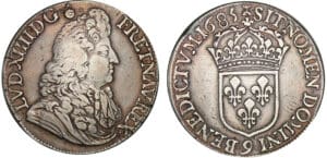 Louis XIV - Ecu au jabot - 1685 9 (Rennes)