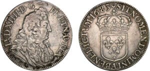 Louis XIV - ½ écu au jabot - 1683 A (Paris)