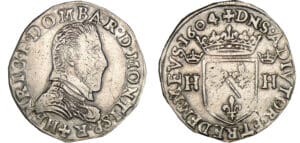Dombes - Henri II de Montpensier - Teston 1604 (Trévoux) Dombes - Henri II de Montpensier - Teston 1604 (Trévoux)