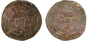 Corse - Théodore de Neurhoff - 5 soldi 1736 Corse - Théodore de Neurhoff - 5 soldi 1736