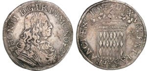 Monaco - Honoré II - Ecu de 60 sols 1654