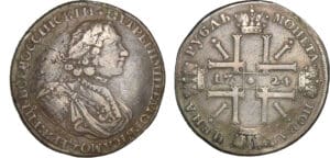 Russie - Pierre Ier - Rouble 1724 (Saint-Pétersbourg)
