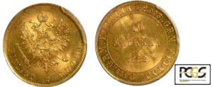 Finlande - Occupation russe - 10 markkaa 1882
