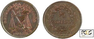 Italie - République italienne (Lombardie) - 1/2 soldo 1804 M (Milan) Italie - République italienne (Lombardie) - 1/2 soldo 1804 M (Milan)