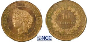 10 centimes Cérès 1880 E 10 centimes Cérès 1880 E
