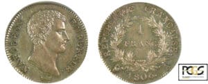 1 franc Napoléon empereur 1806 A (Paris)