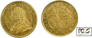 Louis XV - ½ louis d’or aux lunettes - 1726 A (Paris)