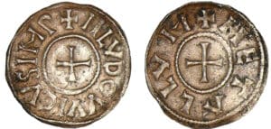 Louis 1er le Pieux - Denier (Melle) Louis 1er le Pieux - Denier (Melle)