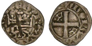 Aquitaine - Edouard III - Double au léopard Aquitaine - Edouard III - Double au léopard