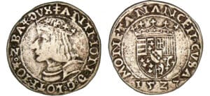 Duché de Lorraine - Antoine - Teston 1527 (Nancy) Duché de Lorraine - Antoine - Teston 1527 (Nancy)