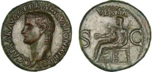 Caligula - As (37-38, Rome) - Vesta