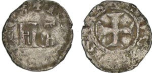 Jean II le Bon - Denier parisis - 6ème type 5 décembre 1360 Jean II le Bon - Denier parisis - 6ème type 5 décembre 1360